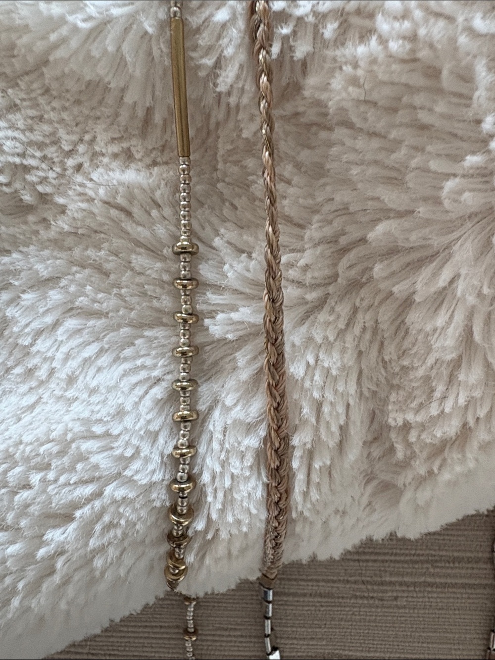 Stella & Dot Gold and Silver Layered Tassel Necklace - Picture 3 of 4